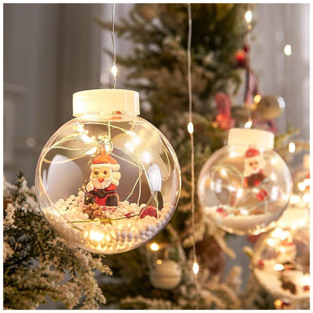 Esferas de Luces LED Santa Claus x10