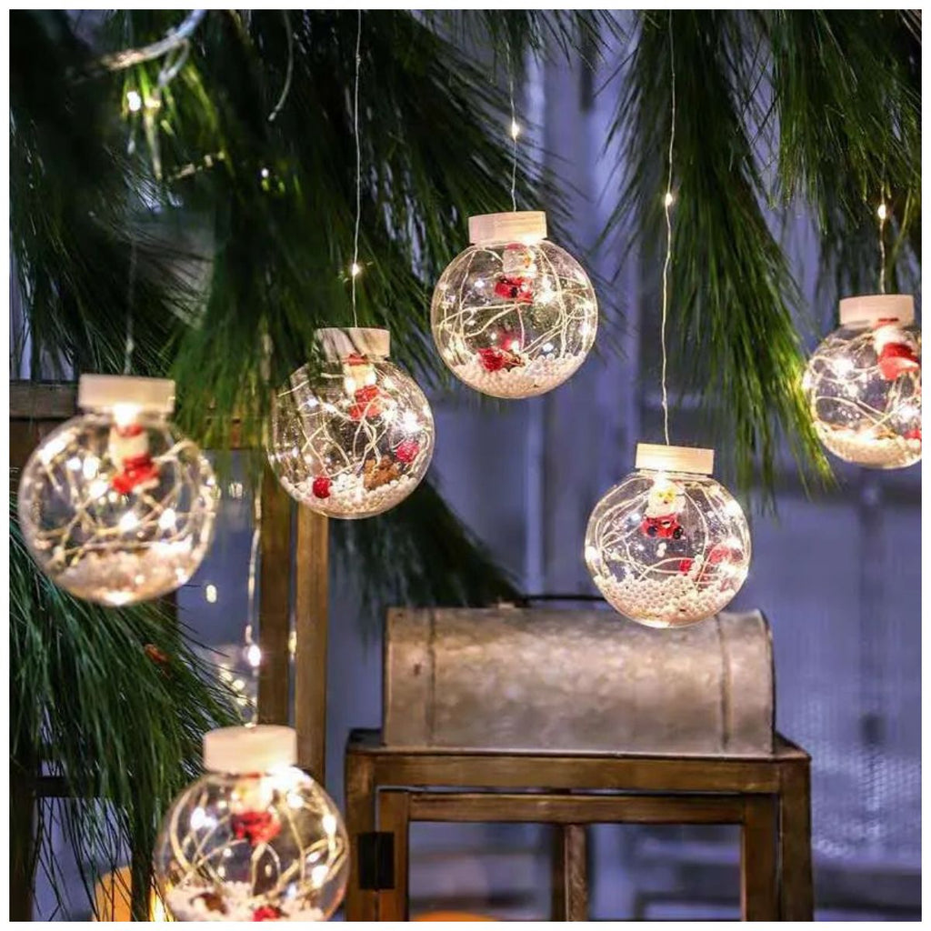 Esferas de Luces LED Santa Claus x10