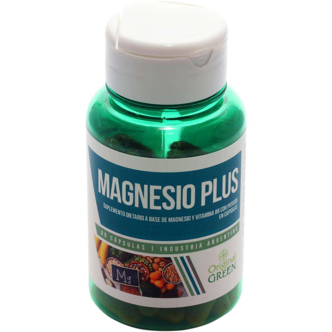 Magnesio Plus Con Potasio Y Vitamina B6 120 Cápsulas Natural Neutro
