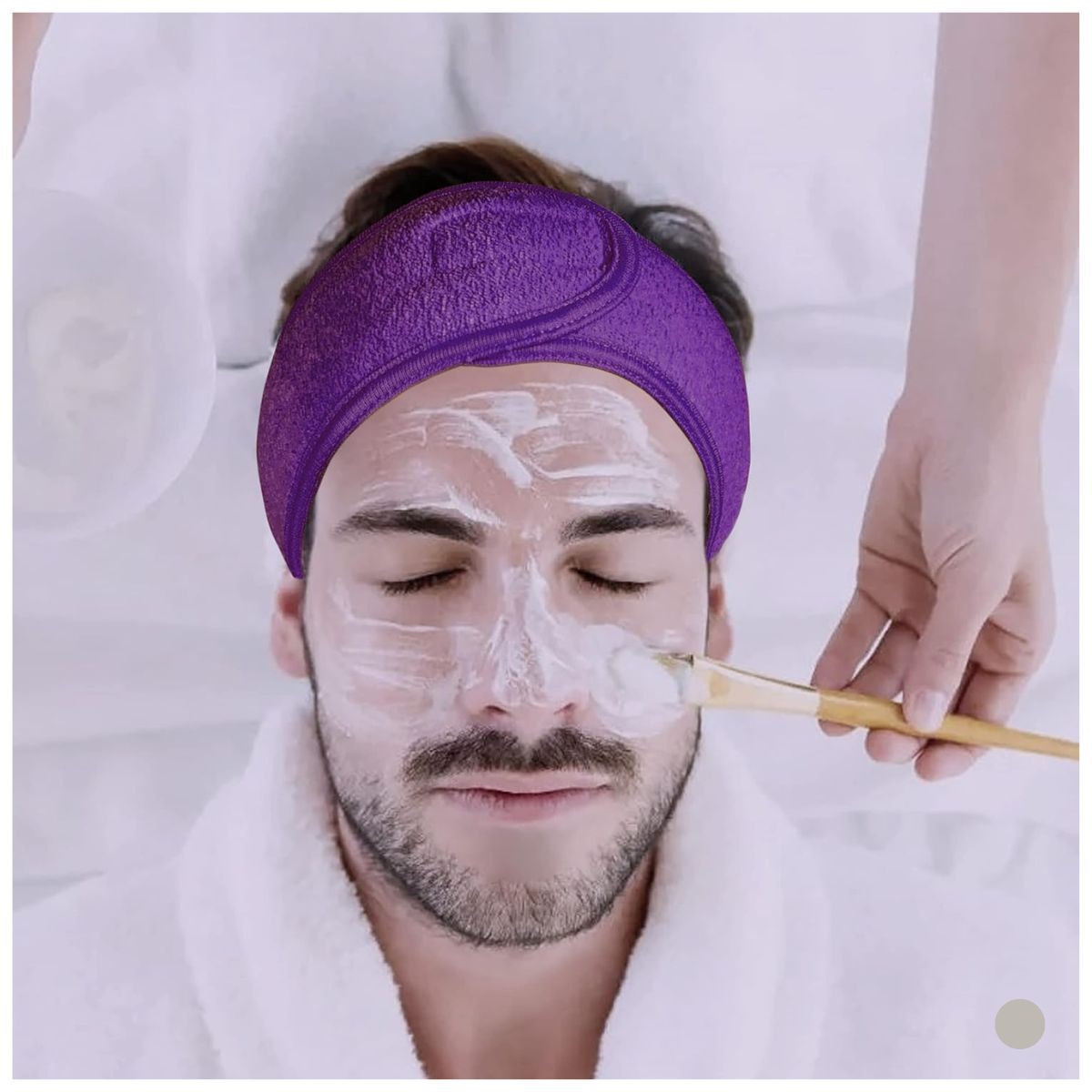 Vincha Maquillaje Elástica Tela Toalla