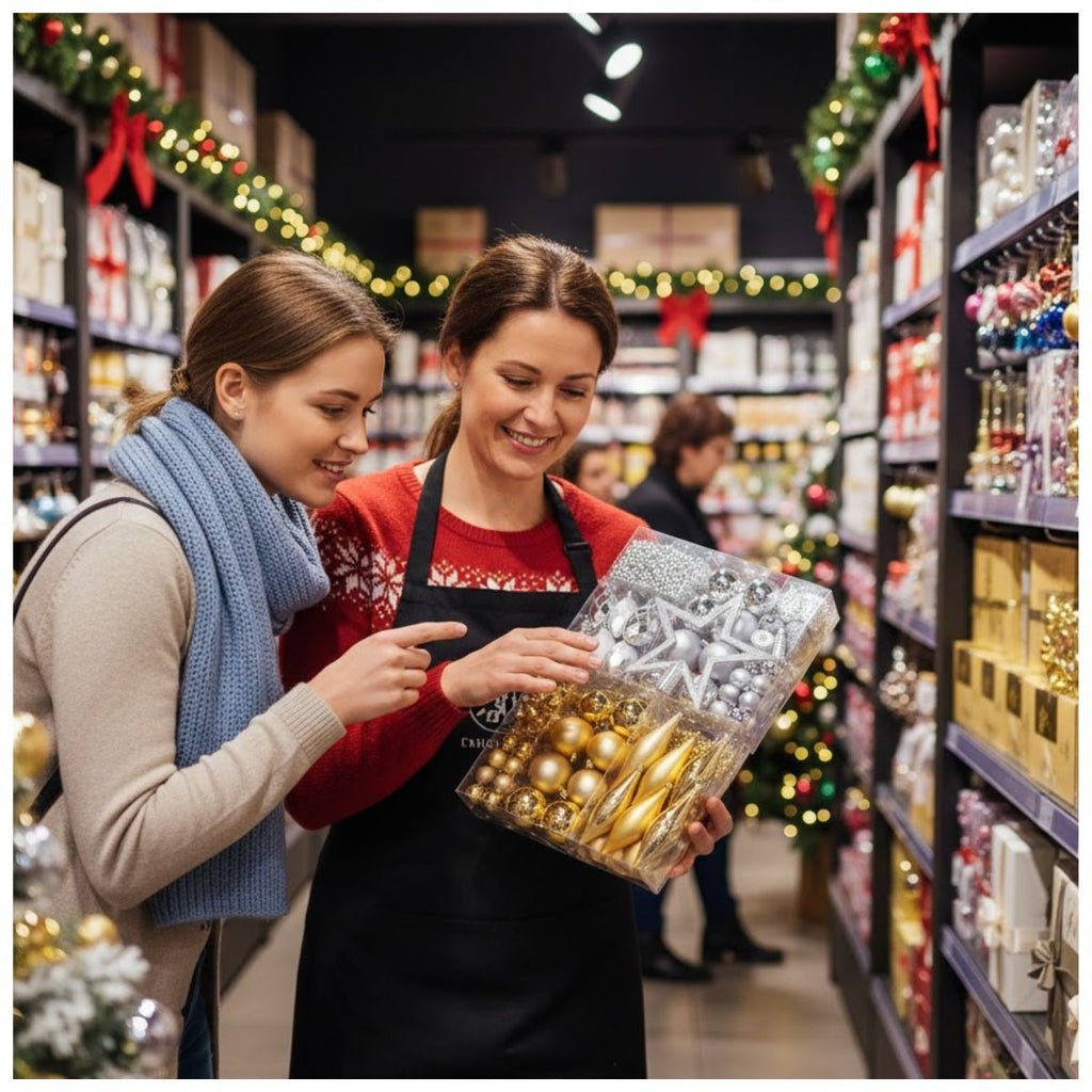 Set x 50 Adornos Navideños Dorado/Plata