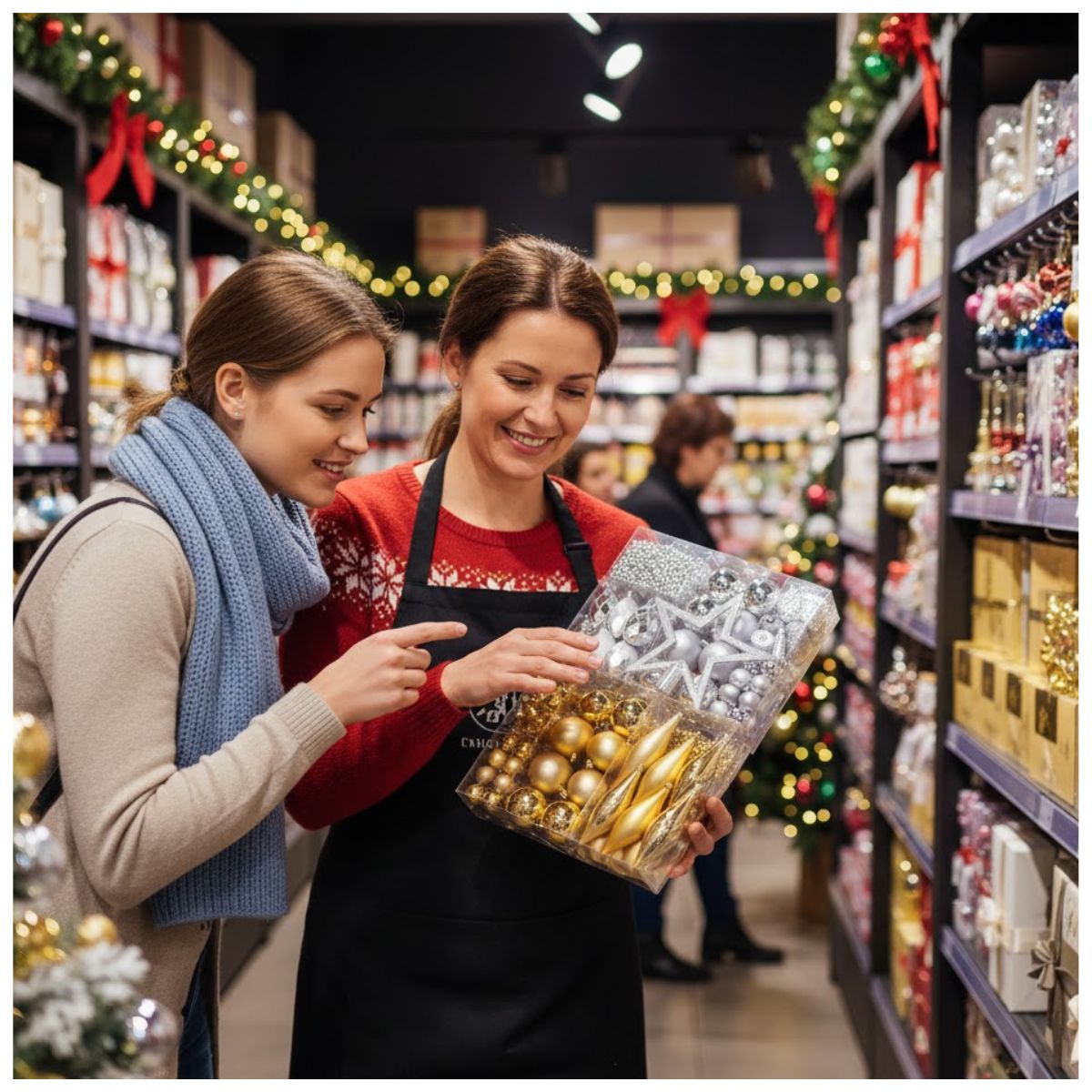 Set x 50 Adornos Navideños Dorado/Plata